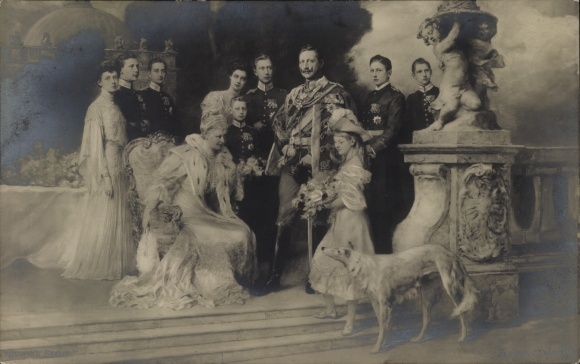 Artist PC Keller, Ferdinand, German Imperial House under Kaiser Wilhelm II, greyhound