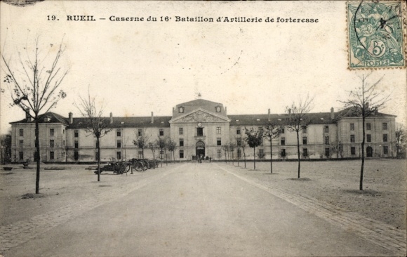 Ak Rueil Malmaison Hauts de Seine, Caserne du 16. Bataillon d'Artillerie de forteresse