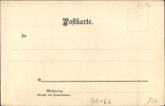 Artist Chromo-Litho Münch, C., Donaueschingen in the Black Forest Baar district, view of the Schützenbrücke