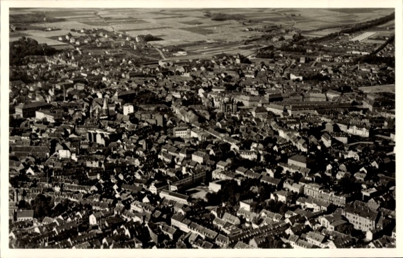 Postcard Kaiserslautern in the Palatinate, aerial photograph