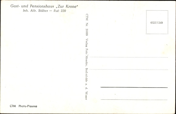 PC Bodenfelde on the Weser, guest and boarding house Zur Krone, interior view
