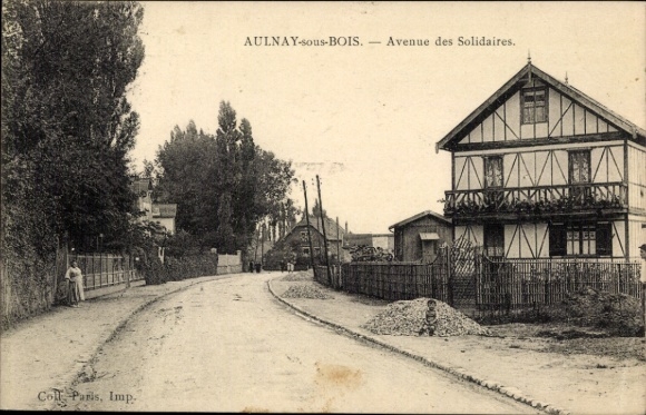 KP Aulnay sous Bois Seine Saint Denis, Avenue des Solidaires, dom z muru pruskiego