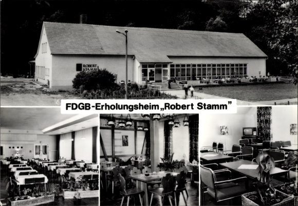 Ak Biberau Biberschlag Schleusegrund Thüringen, FDGB Erholungsheim Robert Stamm, Fernseher