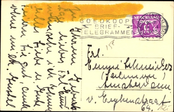 Postcard actress Marlene Dietrich, portrait