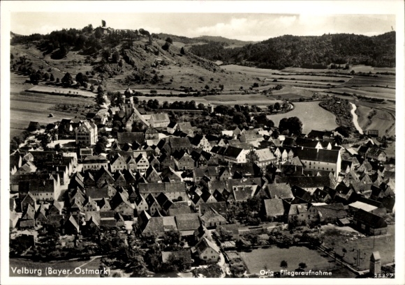 Ak Velburg in der Oberpfalz, Fliegeraufnahme