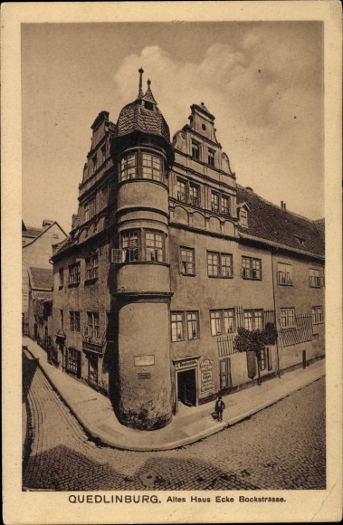 PC Quedlinburg in the Harz, Old House at the corner of Bockstrasse