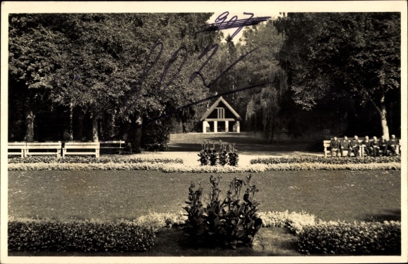 Foto Polczyn Zdrój Bad Polzin Pommern, Gartenanlagen