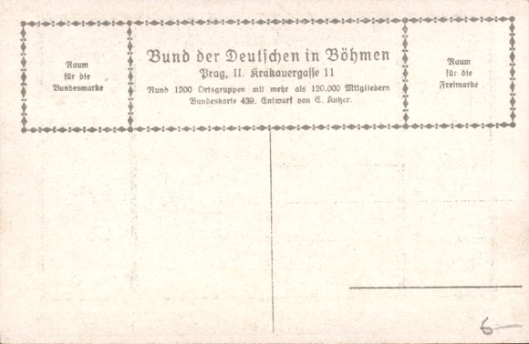 Artist Postcard Goethe, Faust, quote, Woe, I cannot bear you..., League of Germans in Bohemia