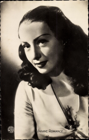 Postcard Actress Viviane Romance, Portrait, Astra Paris Films