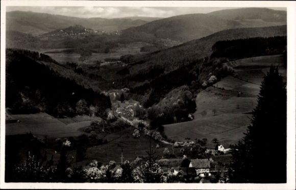 Postcard Weschnitz Fürth im Odenwald, valley, panorama