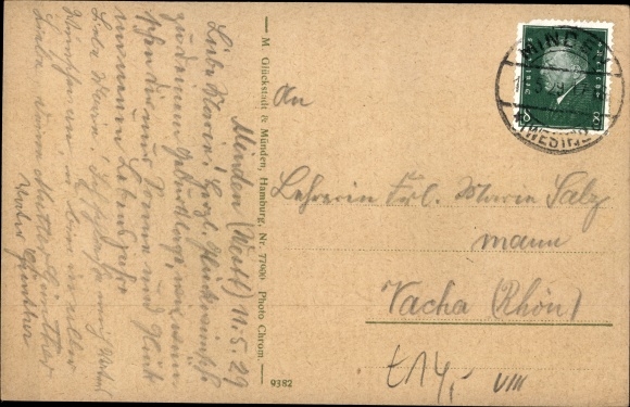 Postcard Bückeburg in the Schaumburg district, Langestraße, children