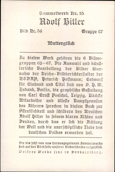 Collection picture Adolf Hitler is visited by a mother and her daughter, collection 15 picture 56