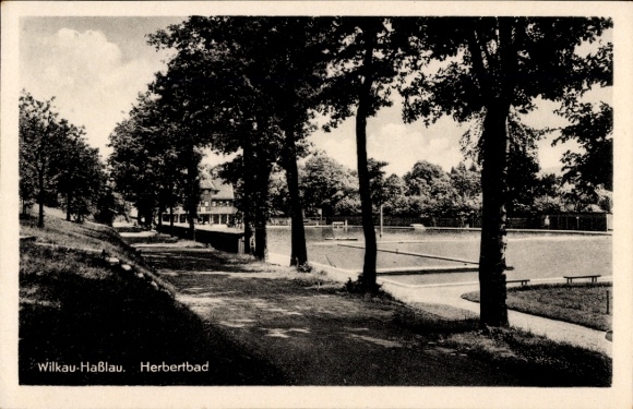 Postcard Wilkau Haßlau in Saxony, Herbertbad