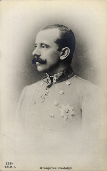 Ak Kronprinz Rudolph von Österreich Ungarn, Orden