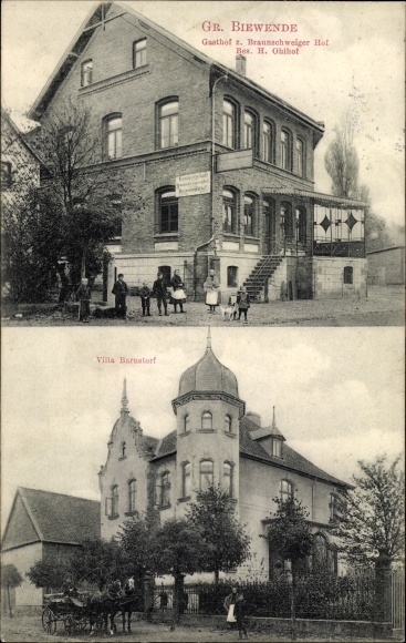 Postcard Groß Biewende Remlingen Semmenstedt in Lower Saxony, Gasthof zum Braunschweiger Hof