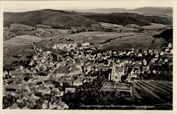 Ak Höfendorf Rangendingen im Zollernalbkreis, Fliegeraufnahme