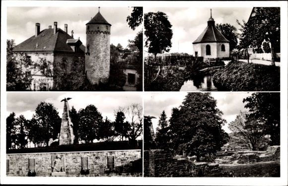 KP Osterburken w dzielnicy Neckar Odenwald, zamek, pomnik, ogród miejski