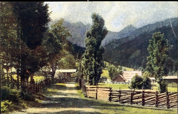 Postcard Bodental Carinthia, partial view