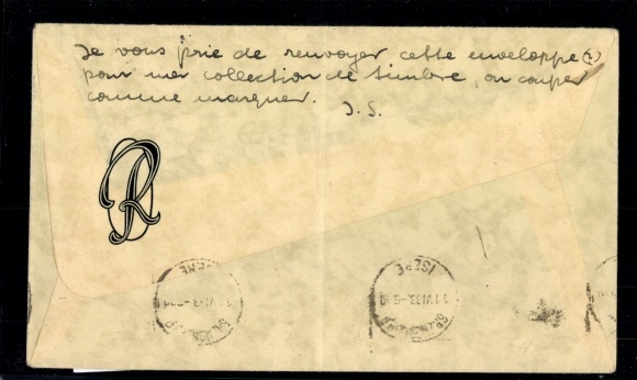 W 22 on international letter