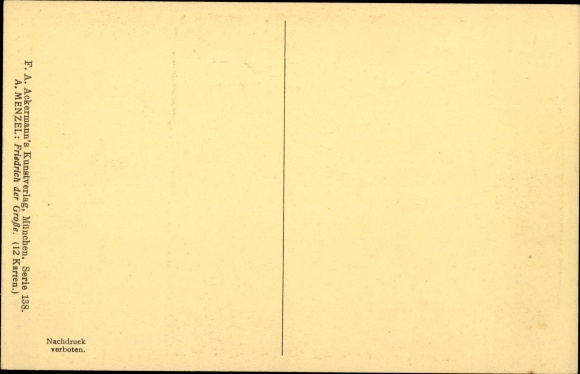 Artist Postcard Menzel, A., Frederick the Great in Lissa 1757