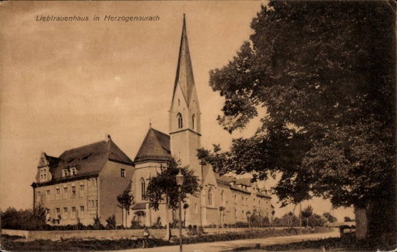 Postcard Herzogenaurach in Middle Franconia, Liebfrauenhaus