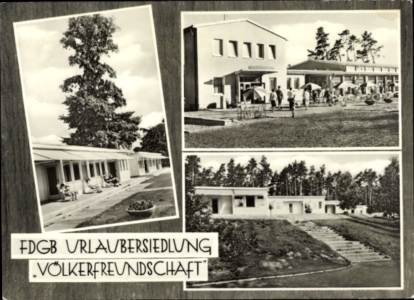 Ak Klink an der Müritz Mecklenburg, FDGB Urlaubersiedlung Völkerfreundschaft