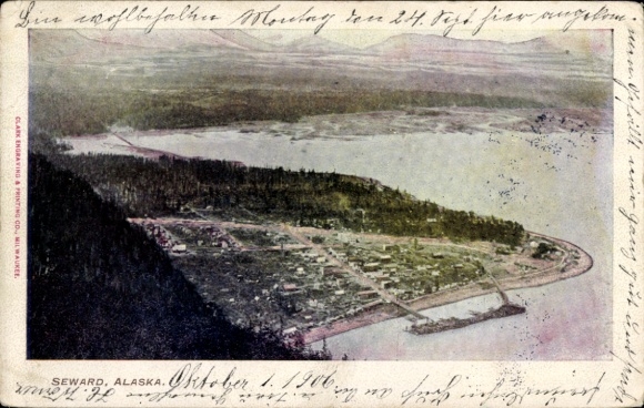 Ak Seward Alaska, VS, luchtfoto