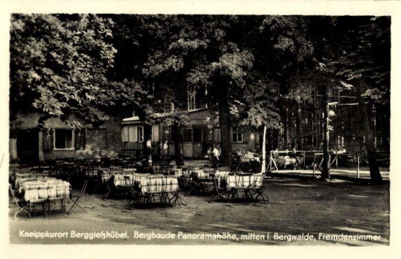 Ak Berggießhübel in Saksen, berghut Panoramahöhe