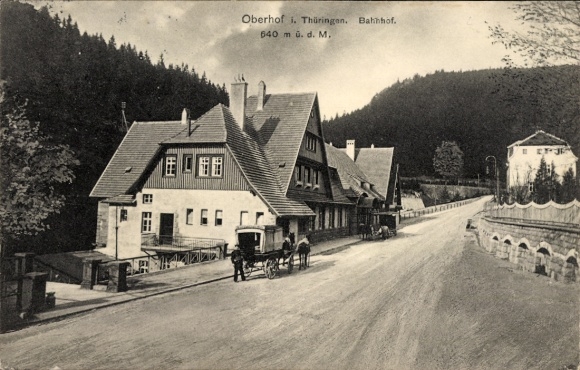 Ak Oberhof im Thüringer Wald, Bahnhof