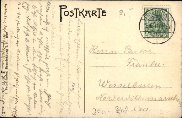 PC Berlin Zehlendorf Lindwerder, view of the Kaiser Wilhelm Tower, owner Dohrmann &amp; Sonnenburg