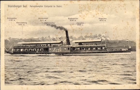 PC Starnberger See, saloon steamer Luitpold
