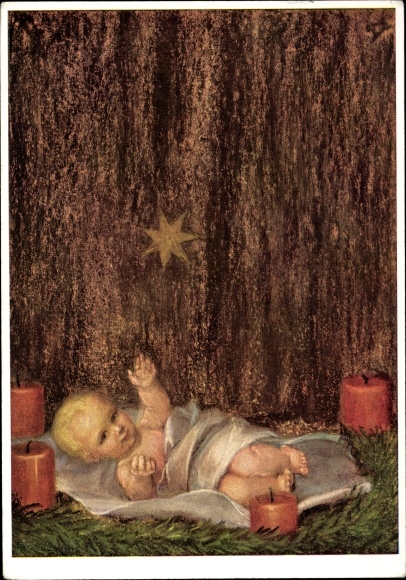 Artist PC Spötl, Maria, After Advent, Christ Child, Candles