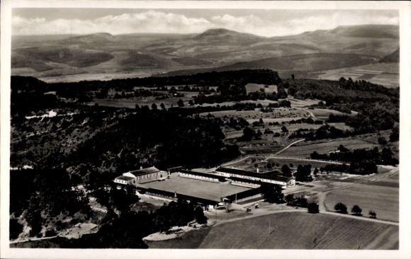 Postcard Geislingen an der Steige, area training Kuchberg, aerial photograph