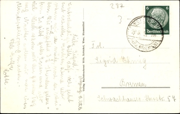 Postcard Meyenburg Schwanewede Lower Saxony, youth home