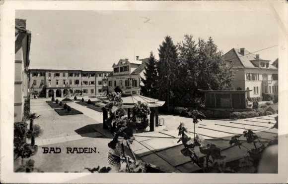 Foto Ak Radenci Bad Radein Slowenien, Teilansicht, Platz