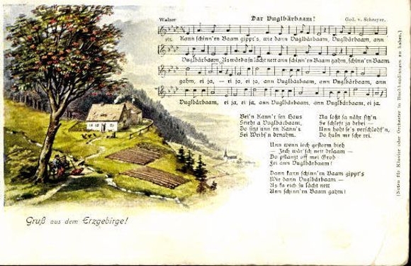 30 individual song cards, Anton Günther