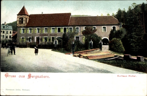 Postcard Bad Bergzabern Rhineland Palatinate, Kurhaus Holler