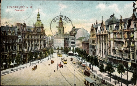 Postcard Frankfurt am Main, Rossmarkt