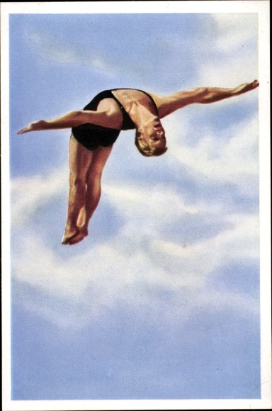 Collection picture Olympia 1936, series 24 picture 4, diver Marshall Wayne (USA), Franck coffee