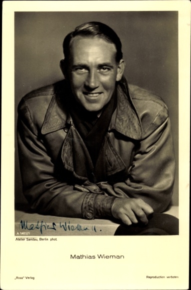 Ak acteur Mathias Wiemann, Ross Verlag A 1411/1