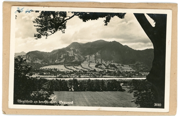 5 Glas Negative Wegscheid Lenggries in Oberbayern, Brauneck, Demelspitze