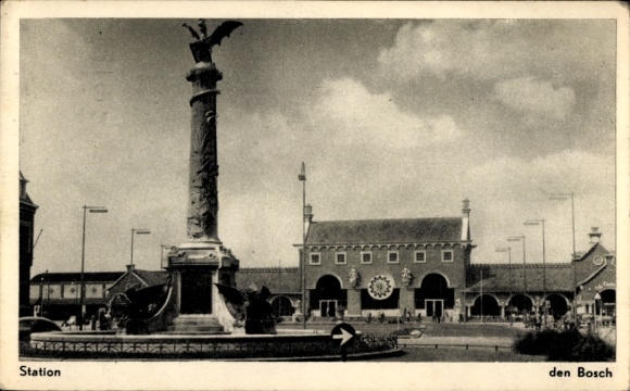 Ak's Hertogenbosch Den Bosch North Brabant Netherlands, Railway Station