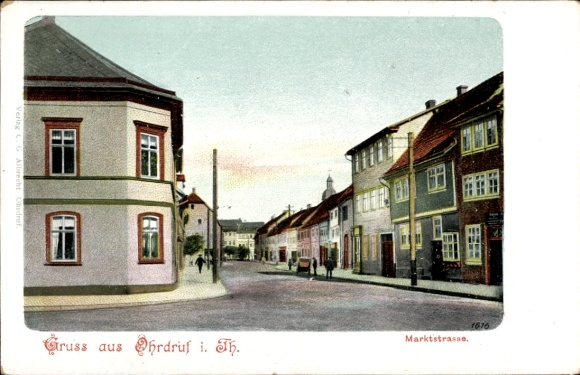 Ak Ohrdruf Thüringen, Marktstraße