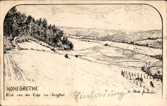 Artist PC Hohegrete Pracht in the Westerwald, general view, Siegtal, oak