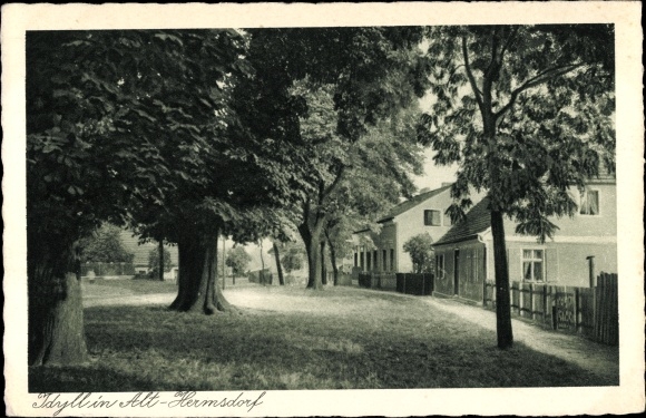 PC Berlin Reinickendorf Hermsdorf, idyll, street area, building