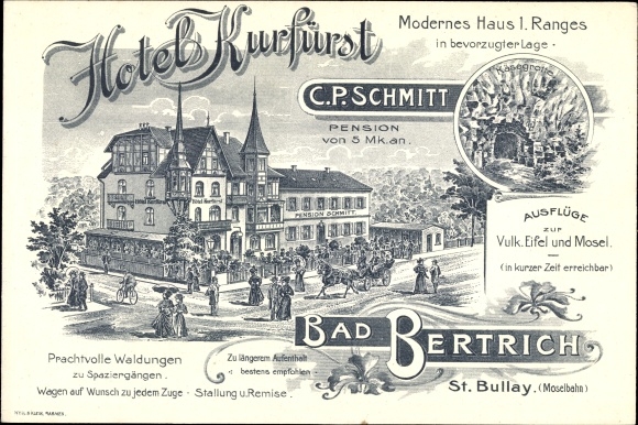 PC Bad Bertrich on the Mosel Eifel, Hotel Kurfürst, invoice