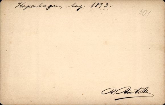 CdV København Copenhagen Denmark, Amalienborg Palace 1893