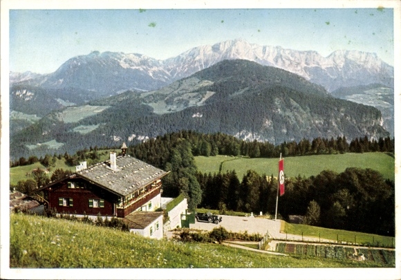 Ak Obersalzberg Berchtesgaden in Oberbayern, Berghof Wachenfeld, Landhaus des Reichskanzlers