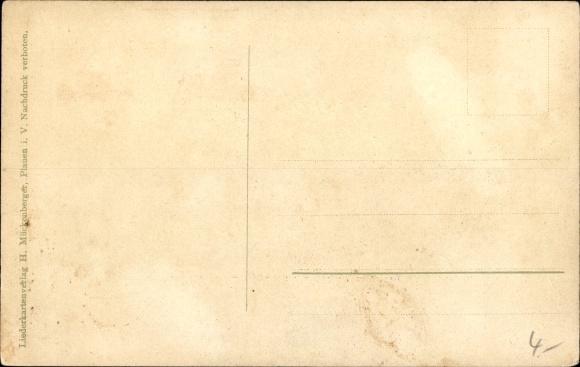 Song Postcard Mückenberger, Hilmar, The Mühlenbach, Wassermühle, Mühl Christel
