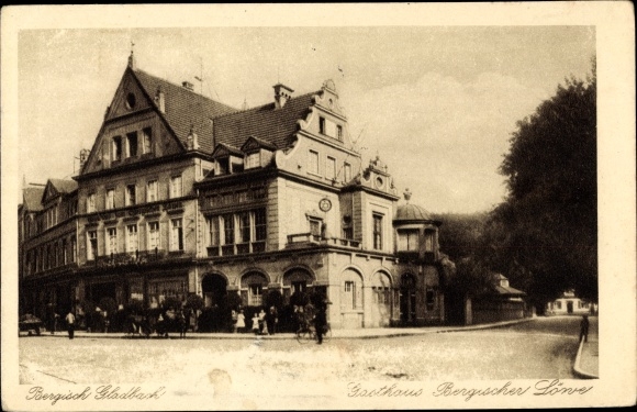 Postcard Bergisch Gladbach North Rhine Westphalia, inn to the Bergisches Löwen